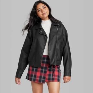 Wild Fable Faux Leather Moto Jacket. NWT.